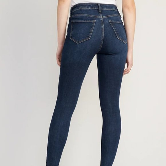 High-Waisted Rockstar high rise Super-Skinny Jeans Petite 6P P6 6 - Picture 3 of 14